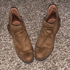 Faded Glory brown heeled boots